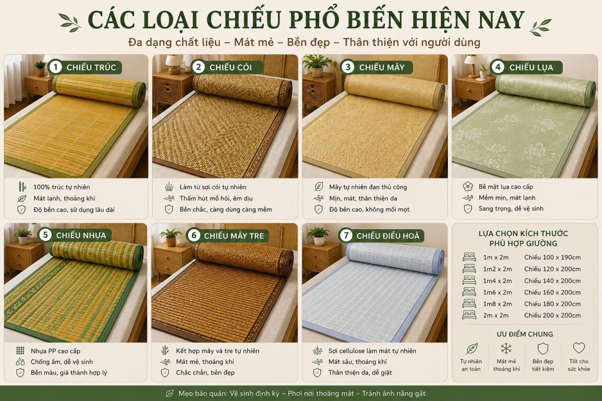 các loại chiếu phổ biến hiện nay